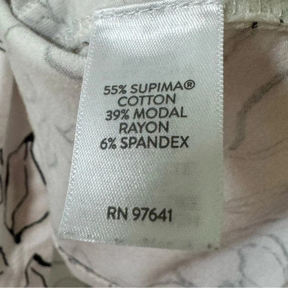 J Jill Luxe Supima A-Line Tunic Floral Print Relaxed Small - Picture 9 of 10